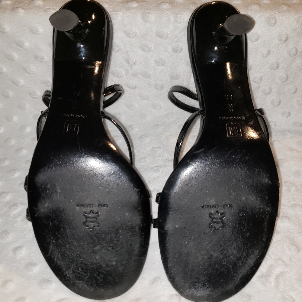 Bruno Magli 7 1/2 black strappy heels - Picture 15 of 15